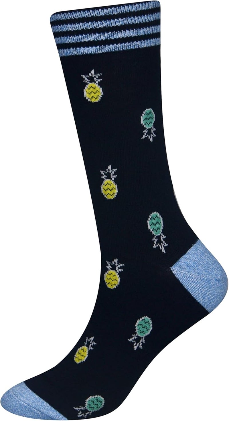 Cansok Men's 2/4 Packs Fun Crazy Novelty Dress Crew Socks - Image 5